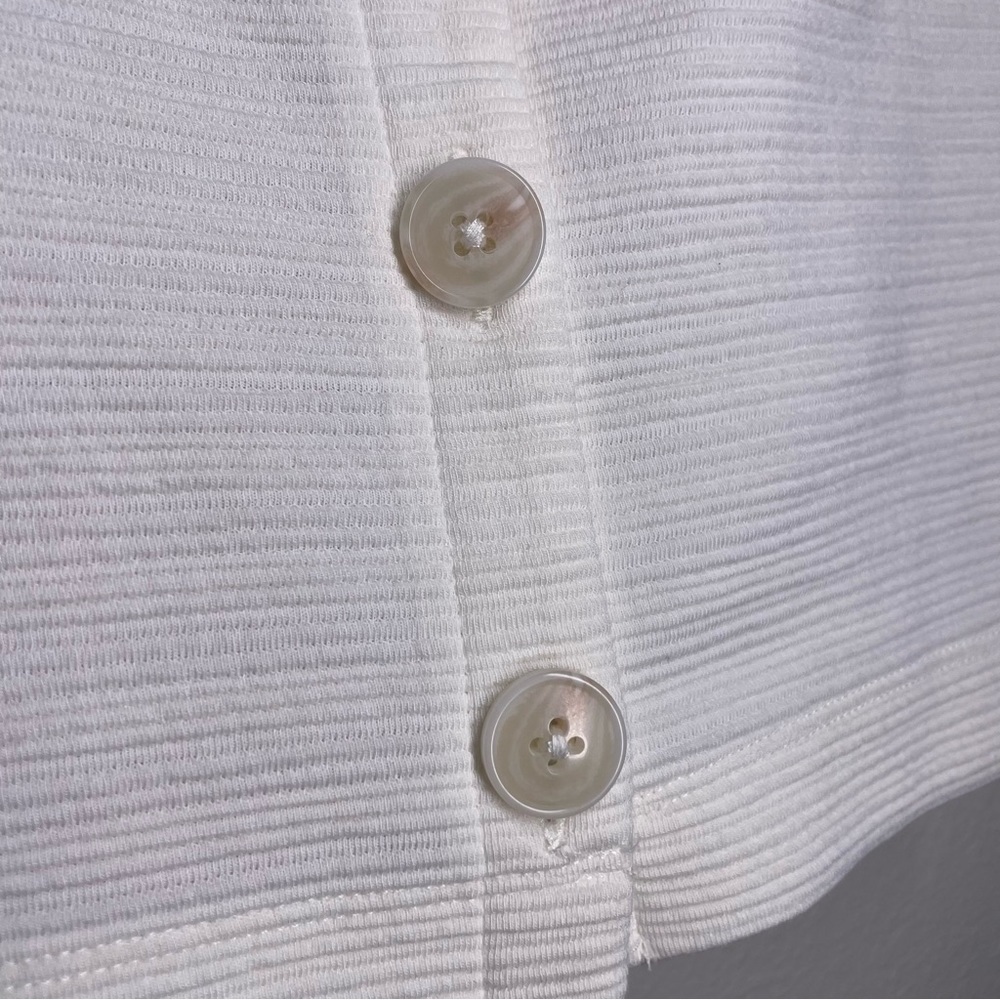 J. Crew Textured Button Front Square Neck Tank An… - image 6